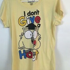 Tootsie Roll  I don't give a hoot  XL NWT Yellow